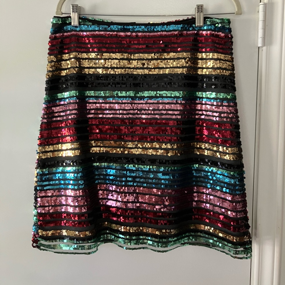 Anthropologie Multicolor Sequin Skirt - Picture 2 of 3